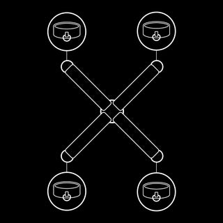 FETISH SUBMISSIVE - VEGAN LEATHER HANDCUFF UNION