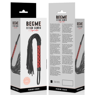 Begme - Red Edition Vegan Leather Flogger