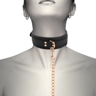 Coquette Chic Desire - Fantasy Vegan Leather Collar With Neoprene Lining