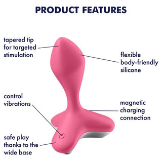 SATISFYER - GAME CHANGER PLUG VIBRATOR BLACK