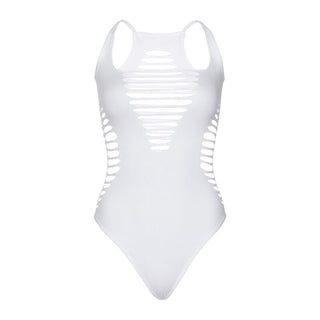 LEG AVENUE - BODY THONG RACERBACK BLUE