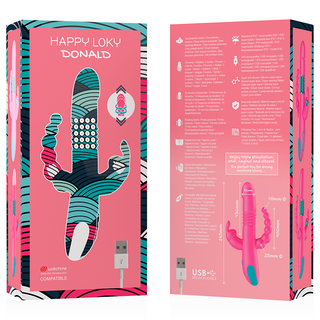 Happy Loky - Donald Triple Stimulation: Anal, G-Spot & Clitoral Watchme Wireless Technology Compatible