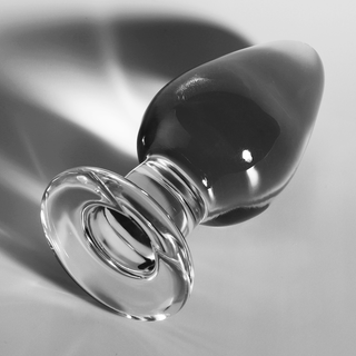 Nebula Series By Ibiza - Model 3 Anal Plug Borosilicate Glass Transparent 11 Cm -O- 5 Cm