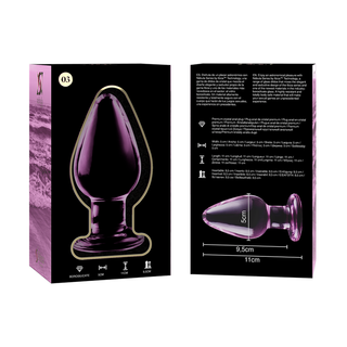 Nebula Series By Ibiza - Model 3 Anal Plug Borosilicate Glass Transparent 11 Cm -O- 5 Cm