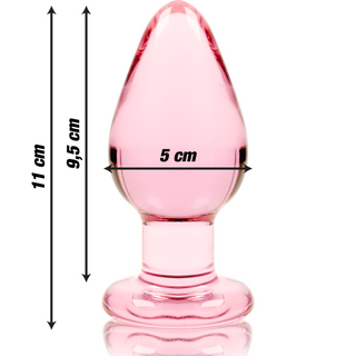 Nebula Series By Ibiza - Model 3 Anal Plug Borosilicate Glass Transparent 11 Cm -O- 5 Cm