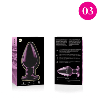 Nebula Series By Ibiza - Model 3 Anal Plug Borosilicate Glass Transparent 11 Cm -O- 5 Cm