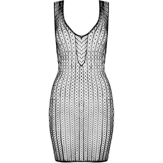 PASSION - BS097 BLACK BODYSTOCKING ONE SIZE