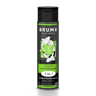 Bruma - Premium Massage Hot Oil Watermelon 3 In 1 - 100ml