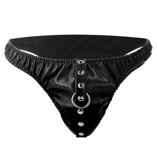 DARKNESS - SUBMISSION THONG WITH METAL CHAIN