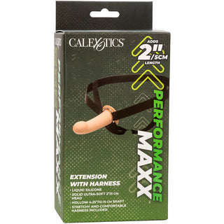 CALEXOTICS - PERFORMANCE MAXX EXTENSION WITH HARNESS LIGHT SKIN