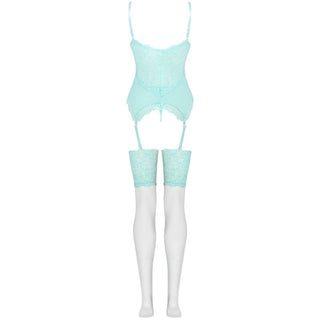 LIVCO CORSETTI FASHION - PERSINNE MIT EMPORIO SET CORSET + PANTY + STOCKINGS