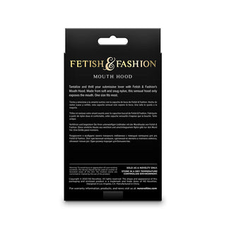 NS NOVELTIES - FETISH & FASHION MOUTH HOOD NYLON WHITE