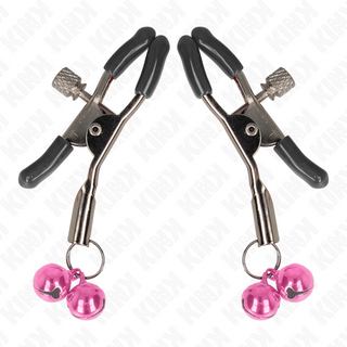 KINK - DOUBLE BELL NIPPLE CLAMP PINK 6 CM
