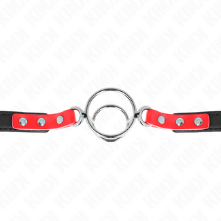 KINK - GAG WITH MULTIPLE O-RINGS 4 / 4.8 CM RED 38 X 56 CM