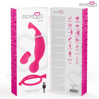 MORESSA - KIRK DUO STIMULATING WAVES + RECHARGEABLE PREMIUM SILICONE MULTI-FUNCTION MASSAGER