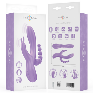 INTENSE - MIKO TRIPLE VIBRATOR RABBIT & STIMULATOR & ANAL 7 VIBRATIONS PURPLE