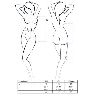 PASSION - WOMAN TRIXY TEDDY BLACK SIZE L/XL