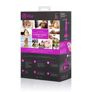 B-Vibe - Novice Remote Control Anal Plug Fuchsia