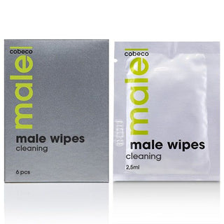 Cobeco - Male Wipes Cleaning 6 X 2.5ml