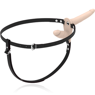 Fetish Submissive Harness - Double Penetration Flesh Up Vibrator