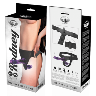 Harness Attraction - Rodney Double Penetraci N Vibrator 18cm -O- 3.5cm