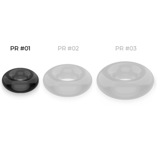 Powering - Super Flexible And Resistant Penis Ring 3.5cm Black